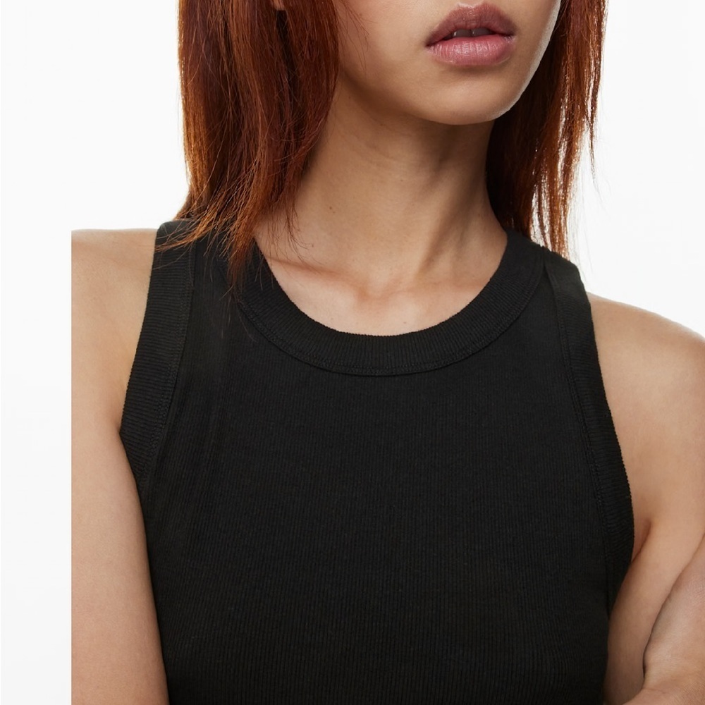 NWT Aritzia Babaton Ribbed cotton crewneck tank - Picture 4 of 9